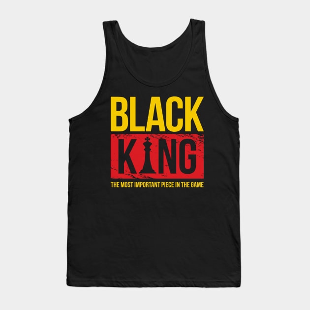 Black King Black History Month Gift For Men Tank Top by BadDesignCo